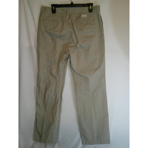 Vineyard Vines By Shep & Ian Khaki Straight Leg Chinos Pants Mens 35 x‎ 32 - Picture 2 of 3